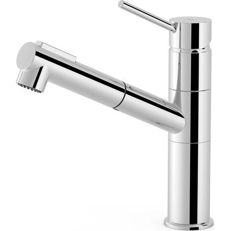 GRIFO MONOMANDO CON CAÑO EXTRAÍBLE CON 2 TIPOS DE CHORRO