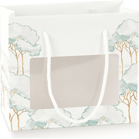 Scotton Shopbox Intrecci Verde Finestra PLA 16x8x14 cm 10 pz
