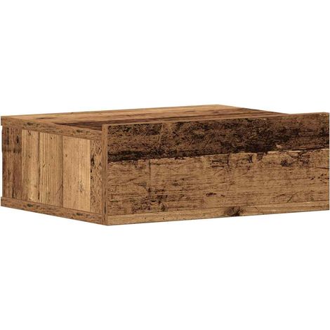 Maison Exclusive - Hängender Nachttisch Altholz-Optik 40x32x15 cm