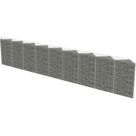 Maison Exclusive - Gabionenwand Verzinkter Stahl 630×30×100 cm