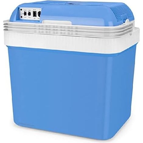 Tragbare elektrische Kühlbox (25 Liter)  60-W-Camping-Kühlbox  Mini-Kühlschrank  Kühlt und heizt, 46 x 40 x 32 cm