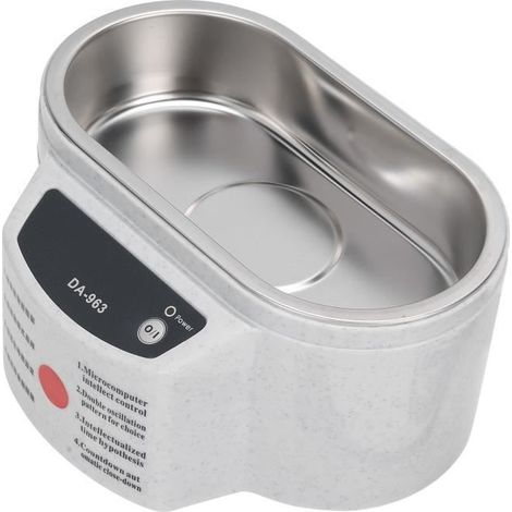 Nettoyeur à ultrasons SURENHAP - Mini appareil d'hygiène pour prothèses dentaires - Blanc - 220V (1/4)