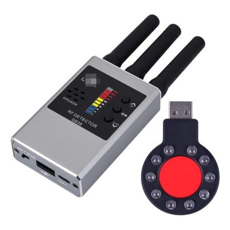 Détecteurs de caméras Anti-Espion,détecteur de bogues et détecteur d'espionnage caché,détecteur Anti-traqueur pour bogues,Appareil d'écoute pour caméra cachée/caméra Espion G638W (1/5)