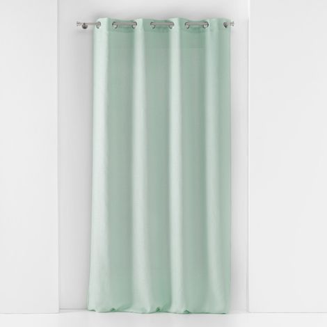 Voilage à oeillets 140 x 240 cm voile tissé Soane Vert menthe