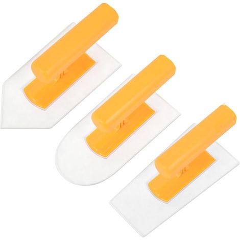 Spatelset: Runde, quadratische und spitz zulaufende Spatel (3-teiliges Set, klein und leicht) (1/4)