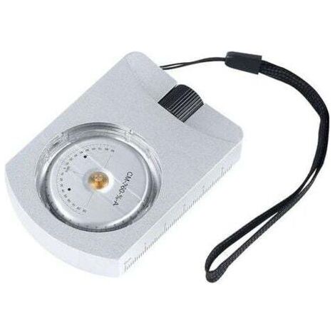 Clinomètre portatif Compact Professionnel en Aluminium pour altimètre précis pour mesurer Les hauteurs Pentes Angles Argent (1/4)