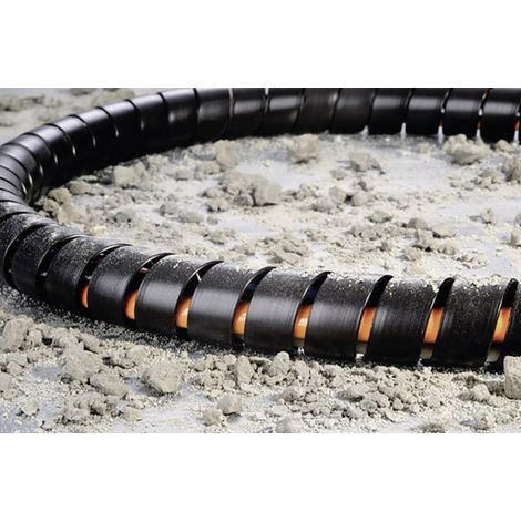 HellermannTyton 162-20200 SPF20-PP-BK Spiralschlauch Schwarz 1 m