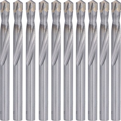 10 Pièces Forets Hélicoïdaux 7mm Tige Droite Outils de Coupe pour Métal Kit (1/5)
