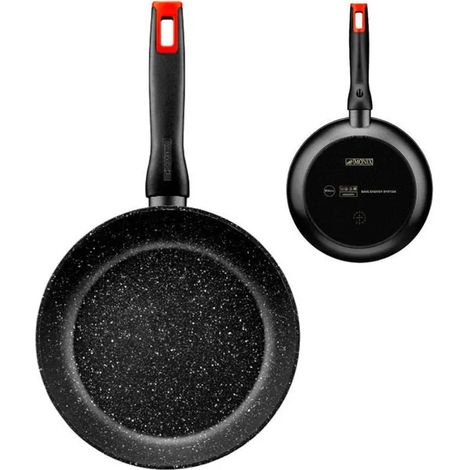 Poêle à frire Monix Titan Rock M810024 / ø24cm / aluminium forgé / compatible avec les plaques à induction (1/5)