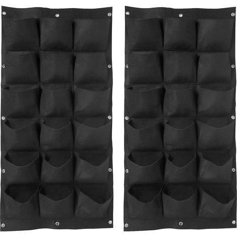 Bolsas de cultivo - Juego de 2 - Bolsas para plantas - Poliéster y fieltro - Reutilizables - Macetas para semilleros, aptas para el cultivo de plantas - 50 x 100 cm (1/5)