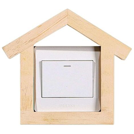 Décoration De Plaques Interrupteur Design Créatif Commutateurs Embellir Les Murs Grand Décor Pour Le Salon Chambre Cuisine Bureau École Accueil 8.6x8.6cm (1/5)
