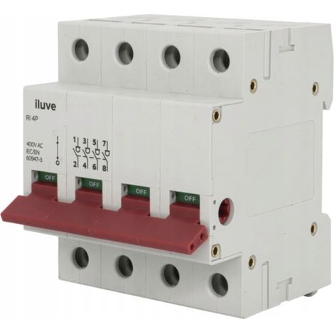 iLuve RI 100A 4P Lasttrennschalter 100A 4Z 4M 400V AC AM-I06040-00
