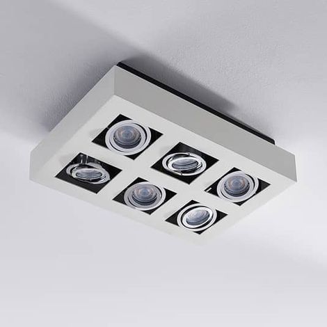 [NEUWERTIG] B-Ware Arcchio 6 Flammige Deckenlampe Vince Weiß Wohnzimmerleuchte Deckenleuchte Gu10