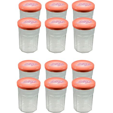Lot de 12 pots à confiture avec couvercles 385ml - Le Parfait - 922967