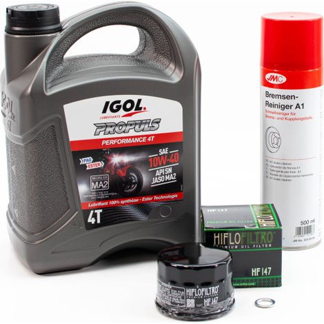 Kit Entretien Vidange Standard pour YAMAHA FZS 600 Fazer de 1998 à 2003 - IGOL PROPULS PERFORMANCE 10W40 4L