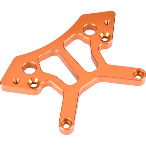 Vorderer Stoßdämpferturm aus Aluminiumlegierung für RC 1/5 HPI Rennwagen Baja RC Fahrzeug Orange (1/5)
