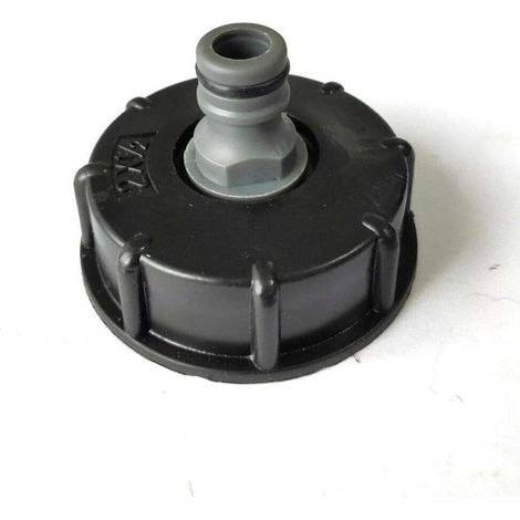 Adaptateur de réservoir IBC en plastique S60X6 - Bouchon fileté grossier vers 1,27 cm - Adaptateur de robinet pour vanne de tonne IBC (1/5)
