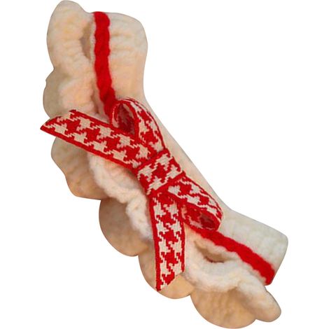 Collier pour chat avec nœud papillon, polyvalent, look exquis, taille réglable, chaton mignon pour chien, animal de compagnie, rouge XS (environ 22 x 4 cm/8,7 1,6 pouces) (1/5)