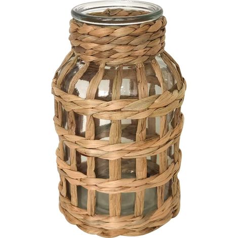 Vaso Decorativo in Giacinto d'Acqua, Stile Naturale, Ideale per la Decorazione della Casa, Accessorio Elegante e Funzionale