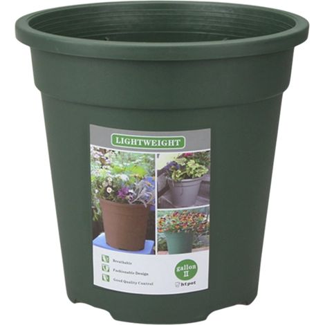 Les pots de fleurs ronds en plastique épais, adaptés aux arbres, aux jardins et aux balcons, peuvent être utilisés pour planter diverses fleurs et plantes succulentes. (1/5)