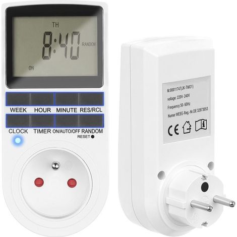 Interruttore temporizzato, timer LCD, interruttore on/off (1/5)