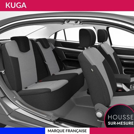 Housses de siège sur mesure pour KUGA (10/2015 à 06/2019) Housse Voiture / Auto d'intérieur Jeu complet en tissu (1/5)