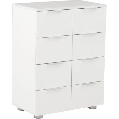 Maison Exclusive - Credenza Bianco Lucido 60x35x80 cm in Legno Multistrato (1/5)