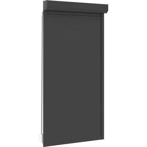 Rollladen Anthrazit 110 x 220 cm Aluminium und Polyurethan vidaXL