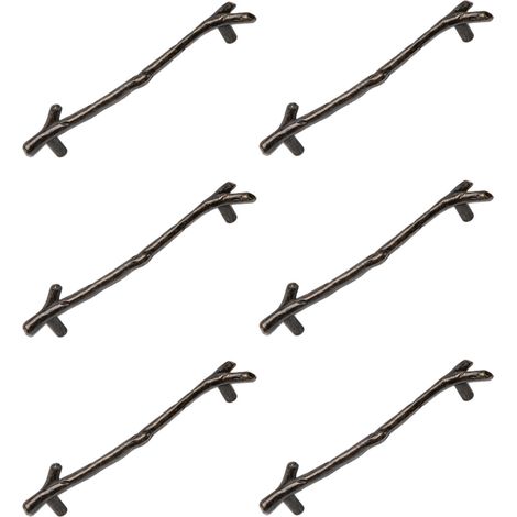 Poignée Tiroir Branche Arbre - Alliage De Zinc - Style Vintage - Pour Meuble Cuisine Armoire Tiroir - 6 Pièces (1/5)