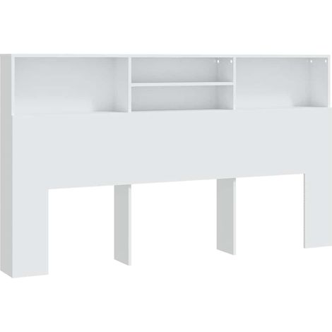 Maison Exclusive - Mueble cabecero blanco 180x19x103,5 cm (1/5)