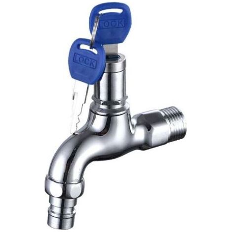 Robinet Robinet Antivol pour Extérieur, Robinet en Laiton Antivol, Robinet Extérieur Verrouillable, pour Machine à Laver Dans le Jardin (1/5)