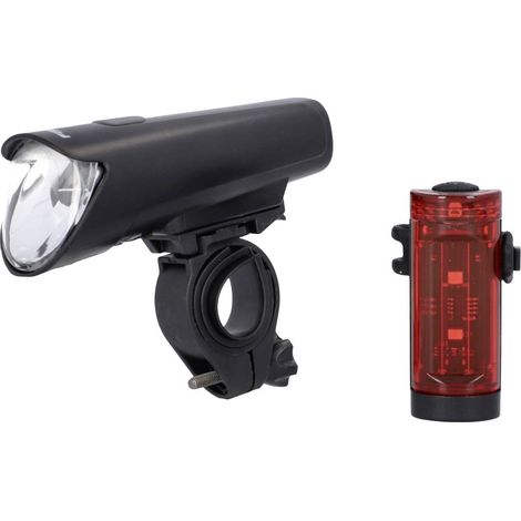 FISCHER FAHRRAD Kit d'éclairage de vélo 45 LUX, small-box LED noir (1/5)