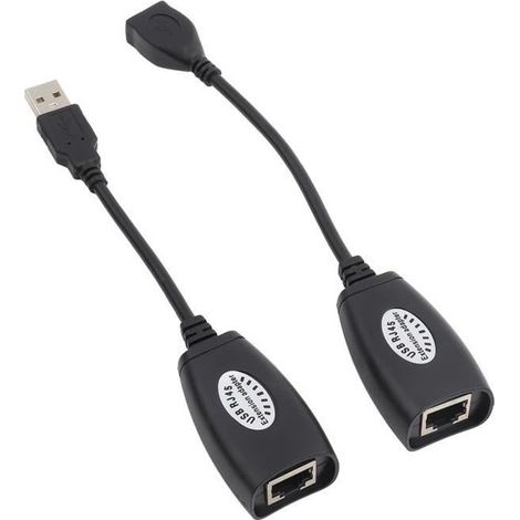 Câble d\'extension USB vers RJ45 KIMISS - Ethernet LAN filaire pour OS X - USB 2.0 - 1,8m (1/4)