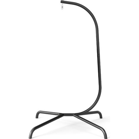 COSTWAY C Frame Hammock Chair Stand Heavy Duty Metal Hammock Stand (1/5)