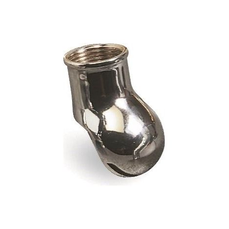 Diffusore spartiacque per vasi alla turca in ottone cromato, attacco F 1" 653200OC