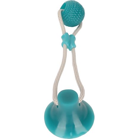 Ventouse chien remorqueur jouet nettoyage des dents mâcher interactif chiot tirer pour cour maison boule verte forme