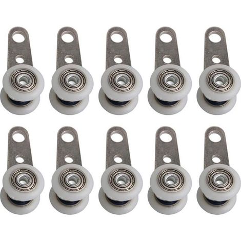 10 Roulettes Baies Vitrées – Métal/Plastique (1/4)