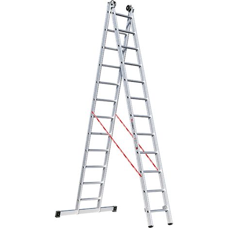 Euroline Premium 306 Mehrzweckleiter 2x12 Sprossen (1/4)