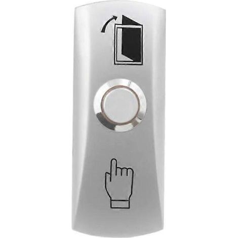 Interrupteur de sortie à bouton-poussoir en alliage de zinc NC/COM, interrupteur de contrôle d'accès à bouton de sortie, adapté aux systèmes de contrôle d'accès Z30NC. (1/5)