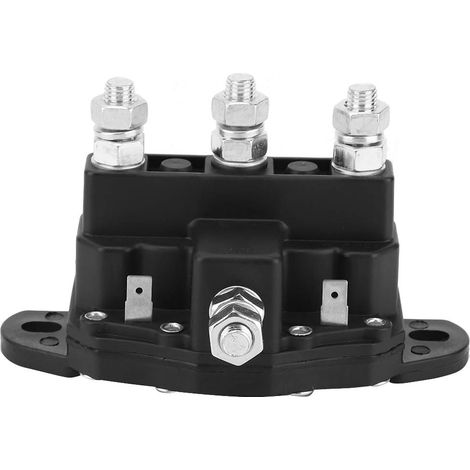 Treuil 12V, relais solénoïde, 6 bornes 12V Contacteur de relais de commutateur de solénoïde d'inversion de moteur de treuil Contacteur 12V pour moteur d'épandage de moteur de treuil (1/5)