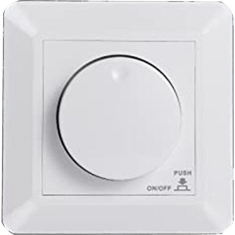 Variateur de lumière LED, variateur encastrable pour LED et halogènes dimmables, variateur LED 5-300 W (1/5)