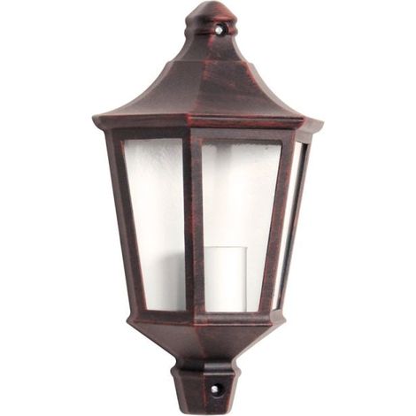 Demi Applique Extérieure 60W E27 Fonte Rouille LOAN