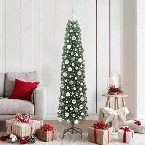 Künstlicher Weihnachtsbaum mit 300 LEDs mit Ständer Grün 180 cm (1/5)