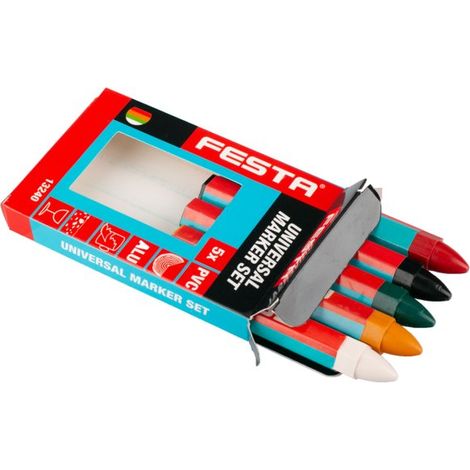FESTA Universalmarker 120 mm, gemischt, 5 Stück, 13240.01 (1/3)