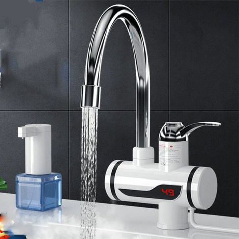 Robinet électrique Robinet de cuisine ménage électrique robinet d'eau chaude instantanée robinet d'eau chaude instant (1/3)