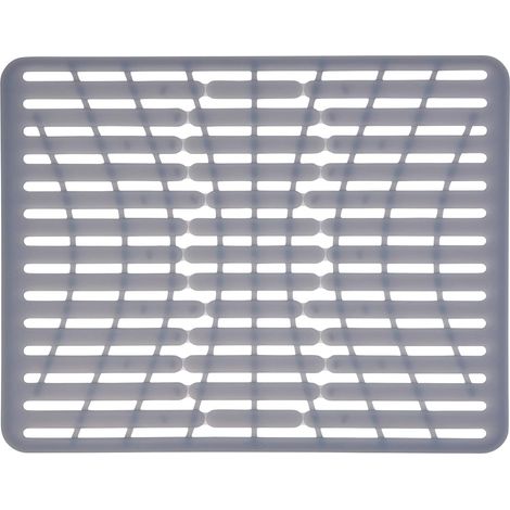 Tapis Évier Plastique Gris Taille Grand