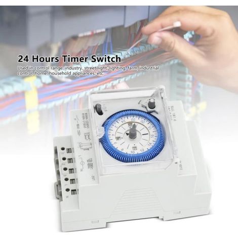 Interrupteur horaire programmable - Mécanique - 250VAC - 16A - Intérieur - Prêt à poser (1/4)