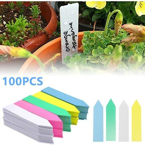 Lntyq Lot de 500 étiquettes en plastique pour plantes, Étiquette de jardin Signes Plante Label Plantes balises durables de marqueurs de Jardin imperméables étiquettes de semis (1/5)