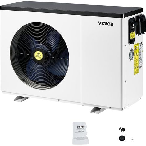 Bomba de calor eléctrica VEVOR, 1,48-7,11 kW, para piscinas elevadas de 15-30 m³, calefacción/refrigeración, CA 220-240 V 50 Hz, 2,51-11,38 kW (1/2)