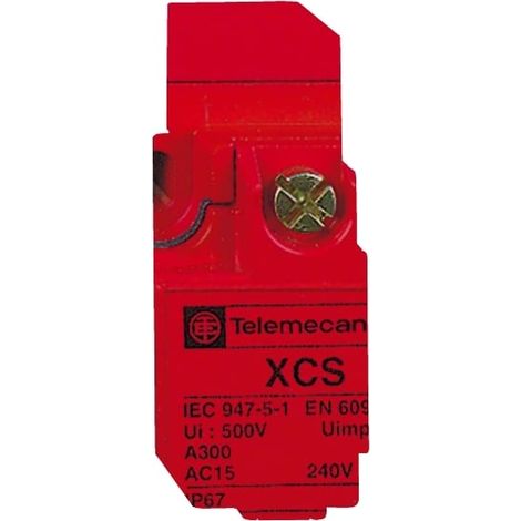 Télémécanique - Int. sic. metallo XCSA - 2 NC + 1 NO - Int. lenta - 1 ing. M20 - XCSA702
